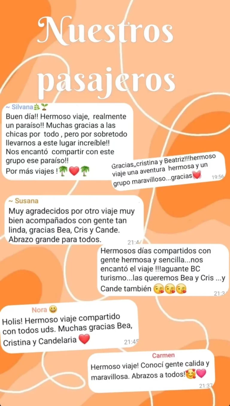 Grupal del Caribe 2024 6 comentarios de nuestros pasajeros.