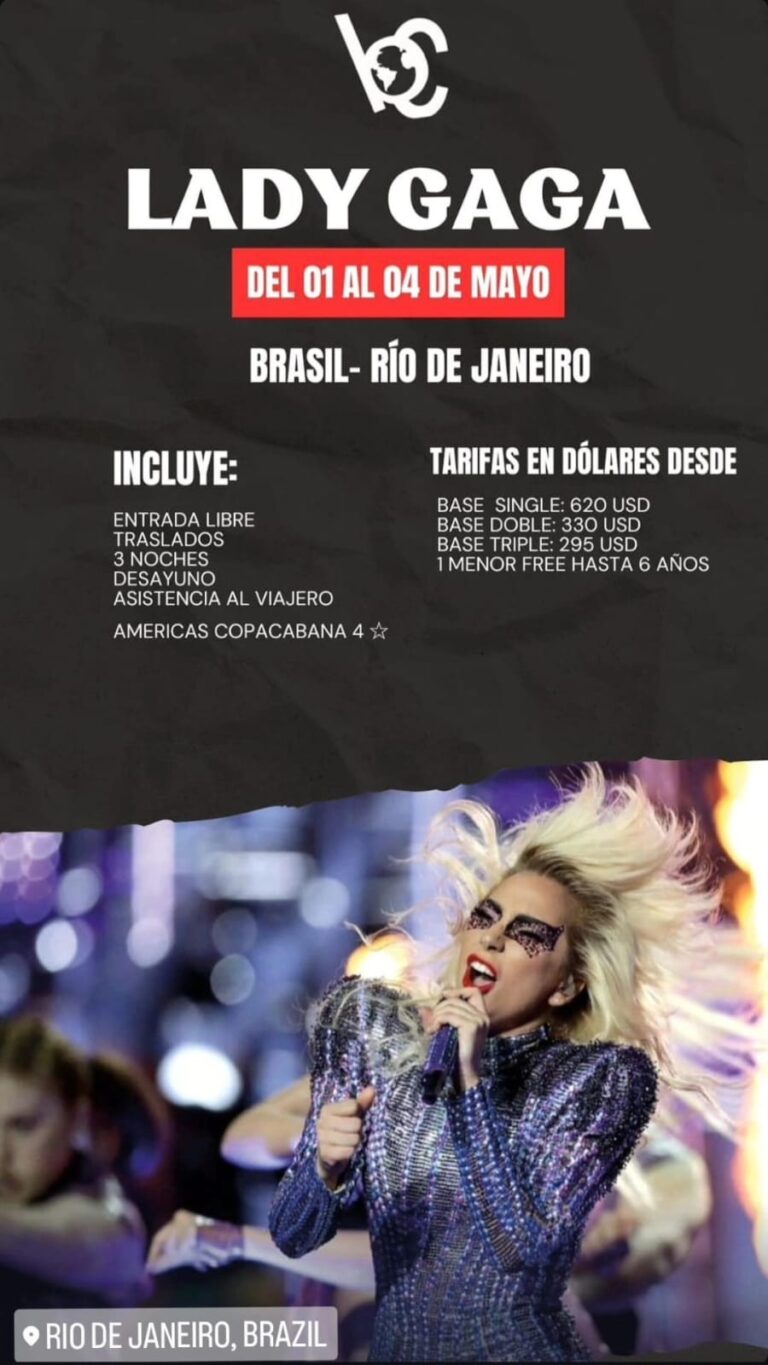 Concierto de Lady Gaga en Rio de Janeiro